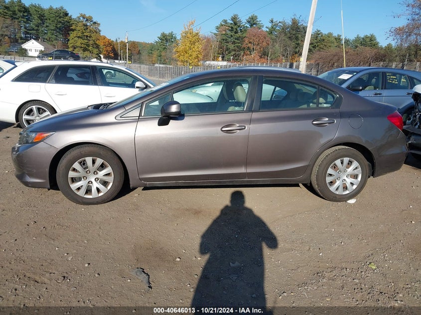 2012 Honda Civic Sdn Lx VIN: 2HGFB2F52CH529468 Lot: 40646013