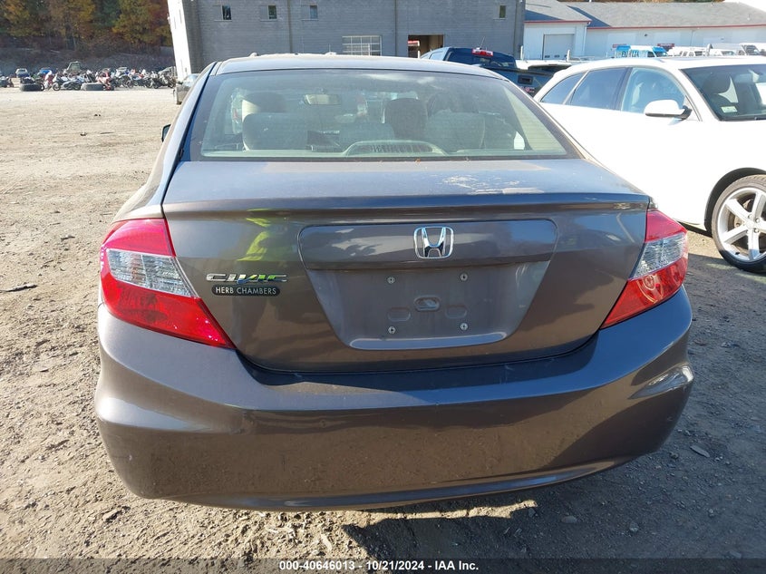 2012 Honda Civic Sdn Lx VIN: 2HGFB2F52CH529468 Lot: 40646013