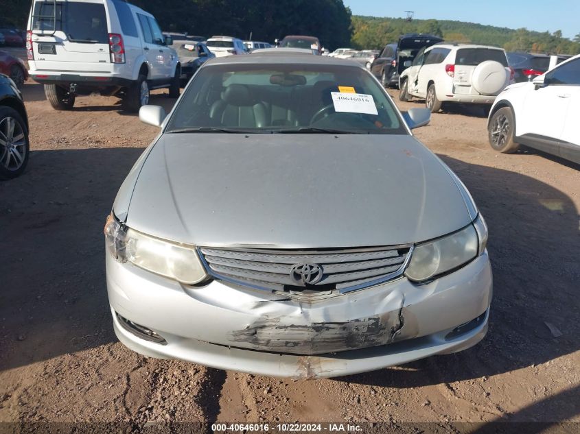 2002 Toyota Camry Solara Sle V6 VIN: 2T1CF22P62C552144 Lot: 40646016