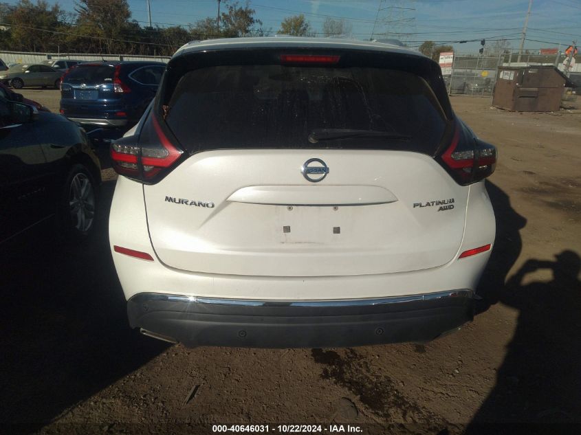 2019 Nissan Murano Platinum VIN: 5N1AZ2MS4KN109144 Lot: 40646031