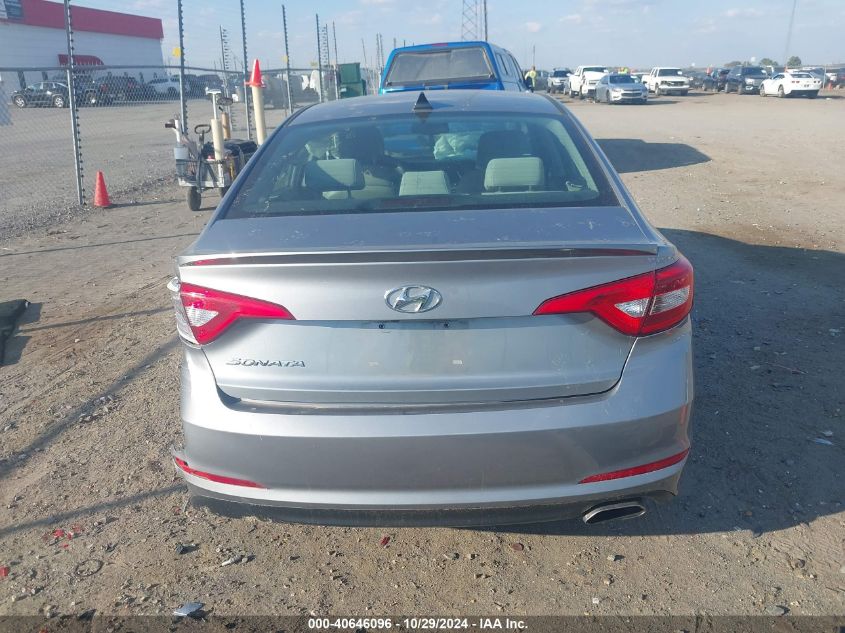 2017 Hyundai Sonata Se VIN: 5NPE24AFXHH459450 Lot: 40646096