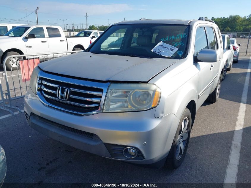 2013 Honda Pilot Touring VIN: 5FNYF3H98DB022485 Lot: 40646190