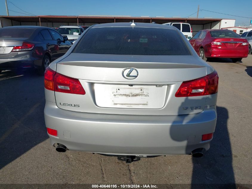 2007 Lexus Is 250 VIN: JTHBK262672041639 Lot: 40646195