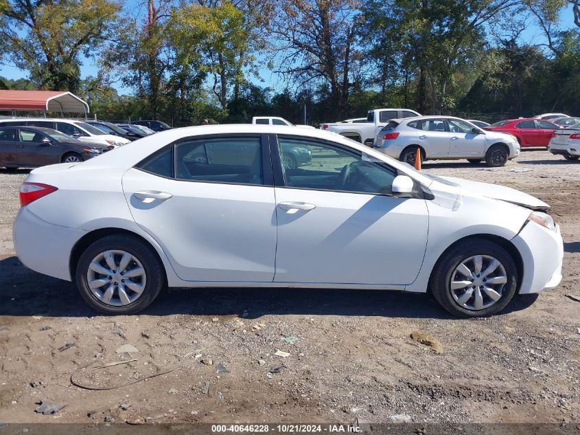 2015 Toyota Corolla Le VIN: 5YFBURHE3FP303502 Lot: 40646228