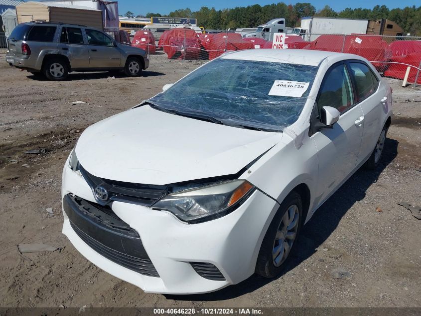 2015 Toyota Corolla Le VIN: 5YFBURHE3FP303502 Lot: 40646228