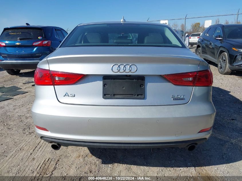 2015 Audi A3 2.0T Premium VIN: WAUBFGFF3F1081166 Lot: 40646235