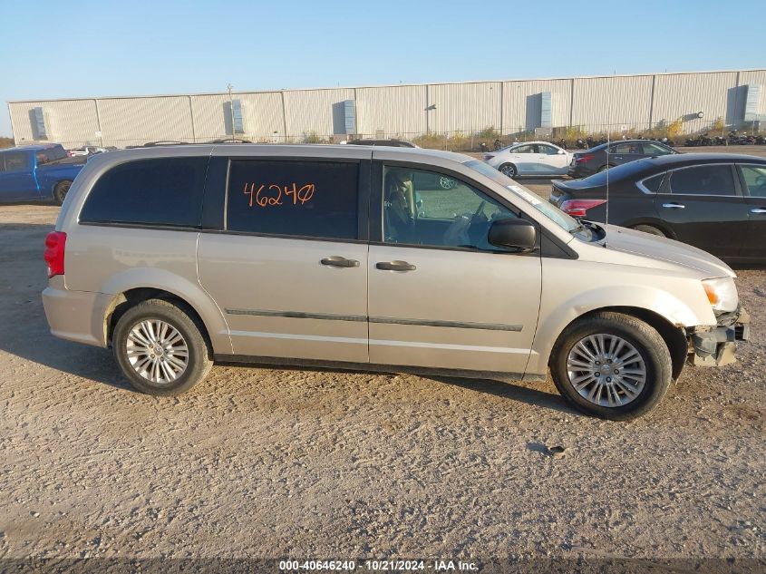 2014 Dodge Grand Caravan Se VIN: 2C4RDGBG1ER220517 Lot: 40646240