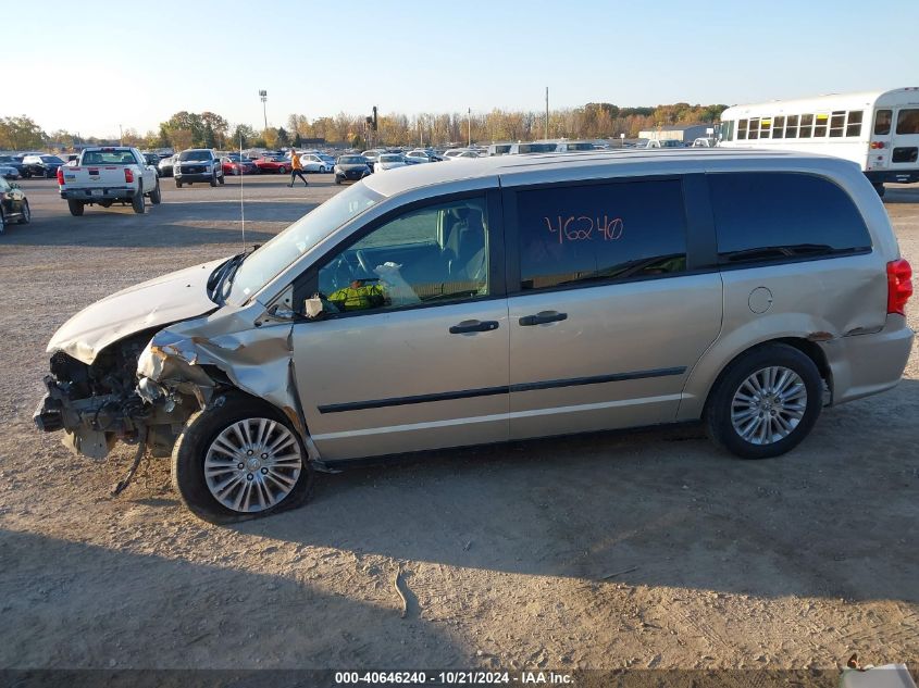 2014 Dodge Grand Caravan Se VIN: 2C4RDGBG1ER220517 Lot: 40646240