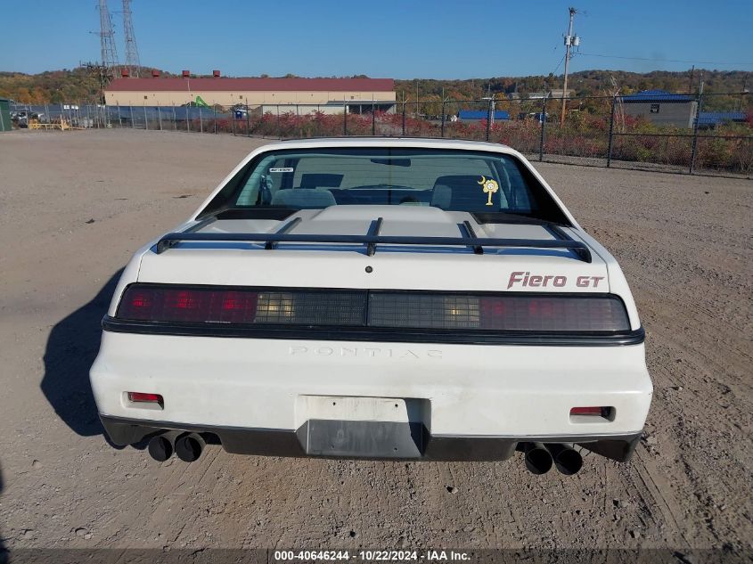 1985 Pontiac Fiero Gt VIN: 1G2PG3796FP209781 Lot: 40646244