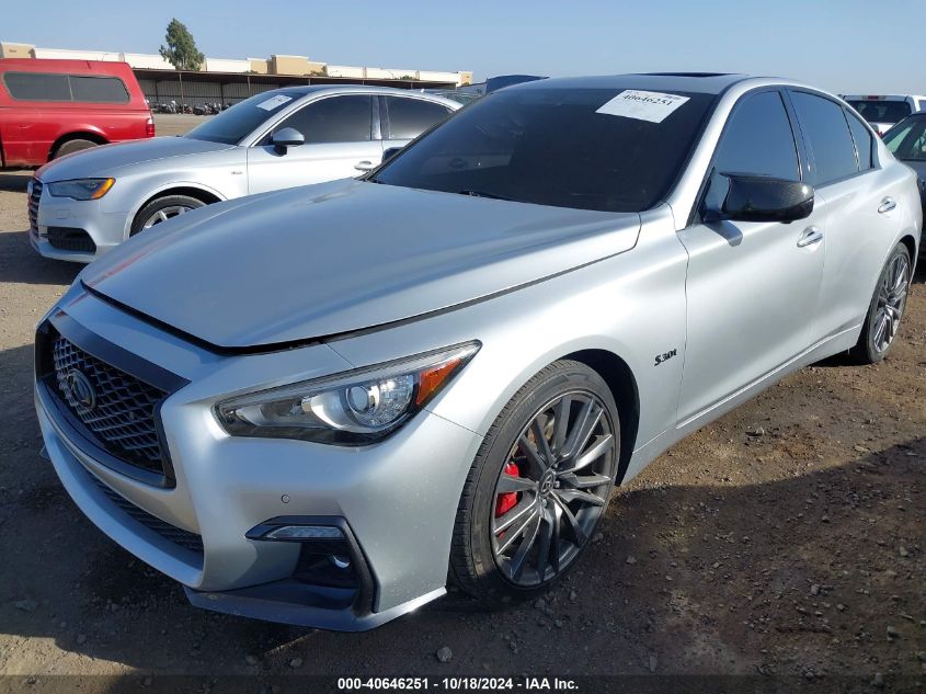 2020 Infiniti Q50 Red Sport 400 VIN: JN1FV7AP7LM630100 Lot: 40646251