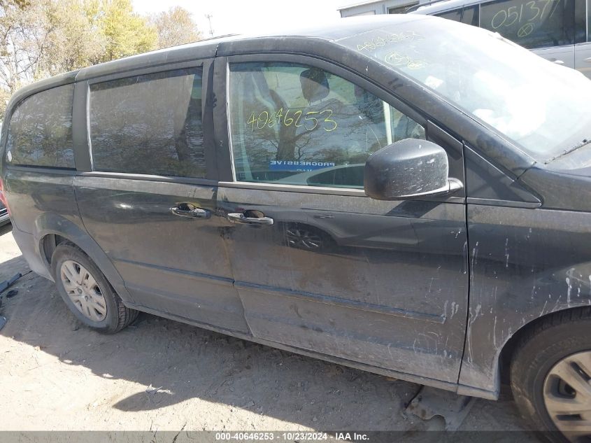 2016 Dodge Grand Caravan Se VIN: 2C4RDGBG6GR151844 Lot: 40646253