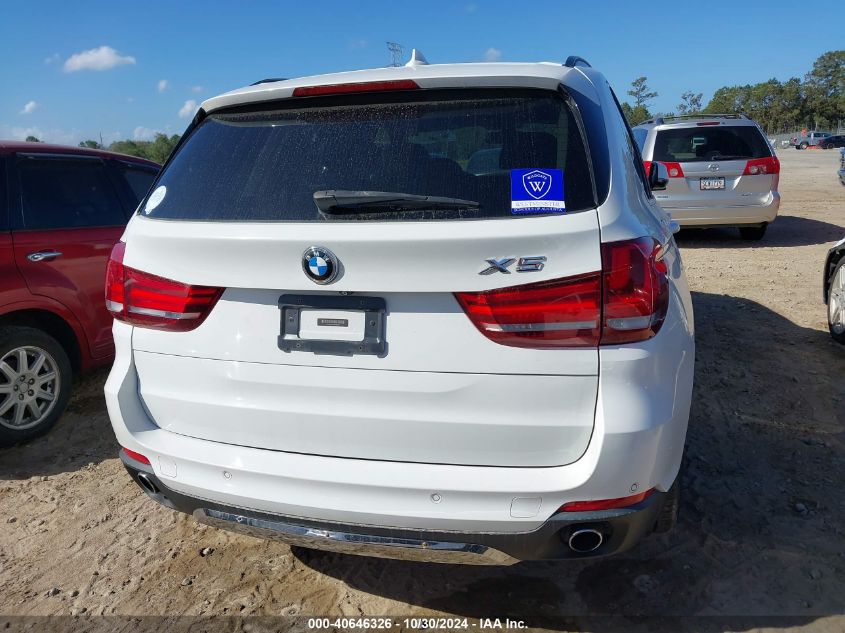 2015 BMW X5 xDrive35D VIN: 5UXKS4C56F0N06635 Lot: 40646326