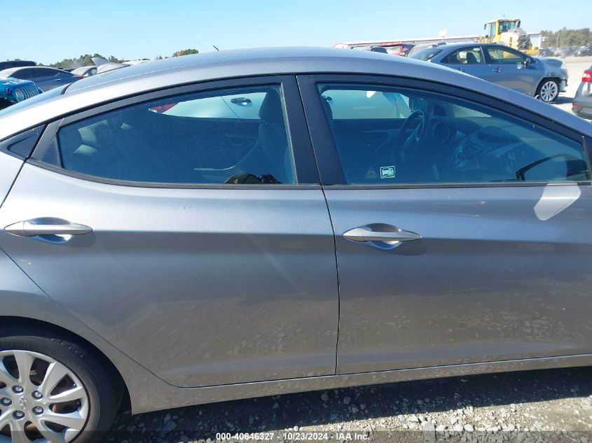 2013 Hyundai Elantra Gls VIN: KMHDH4AE1DU544402 Lot: 40646327