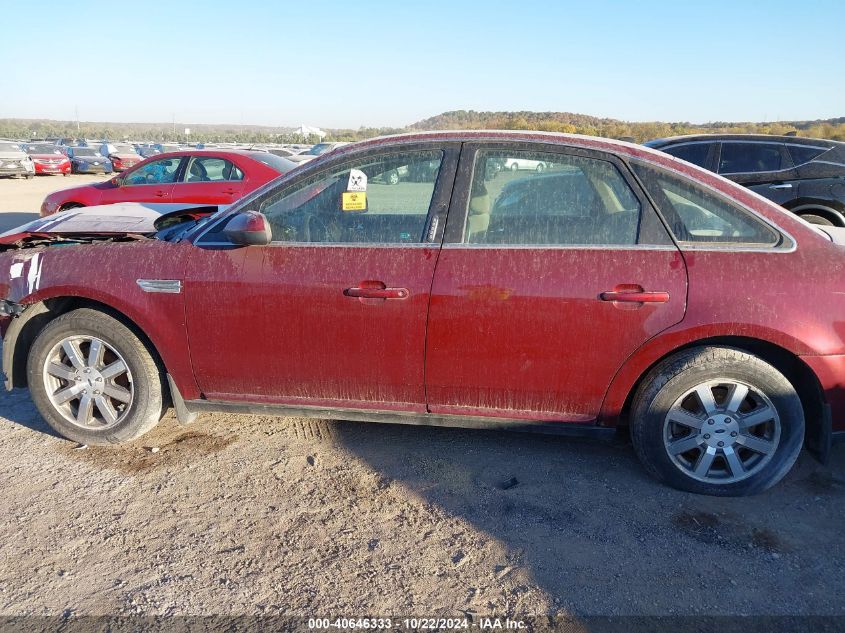 2008 Ford Taurus Sel VIN: 1FAHP27W48G168396 Lot: 40646333