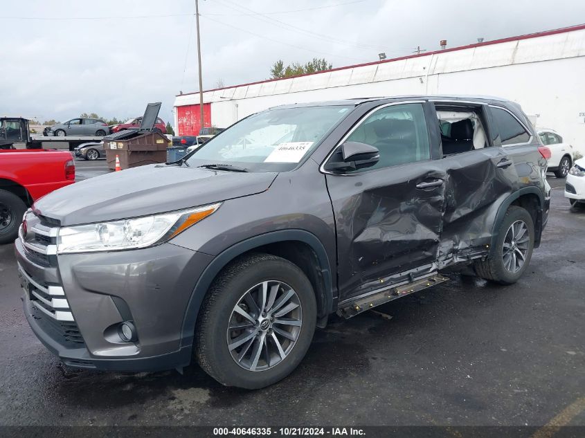 2018 Toyota Highlander Xle VIN: 5TDJZRFH8JS818991 Lot: 40646335