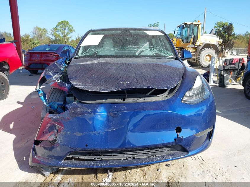 2021 Tesla Model Y Long Range Dual Motor All-Wheel Drive VIN: 5YJYGAEE2MF293562 Lot: 40646385