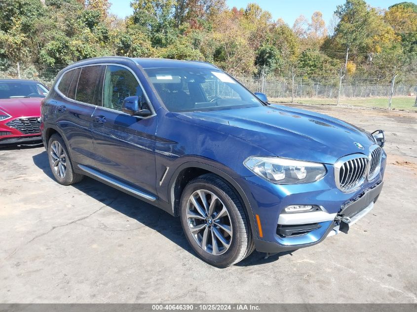 VIN 5UXTR9C50KLD98750 2019 BMW X3, Xdrive30I no.1