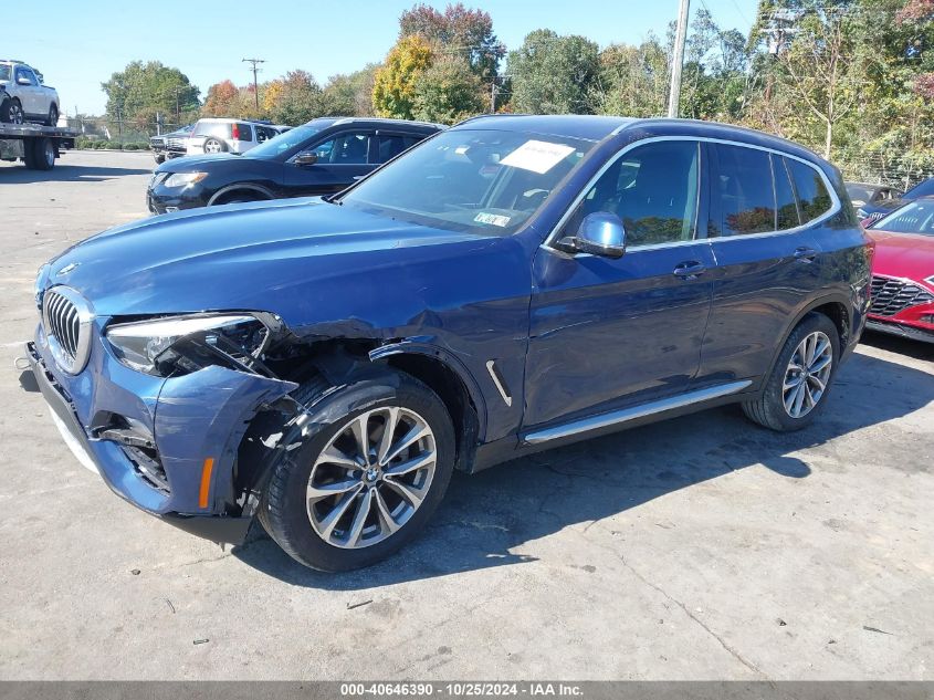 VIN 5UXTR9C50KLD98750 2019 BMW X3, Xdrive30I no.2