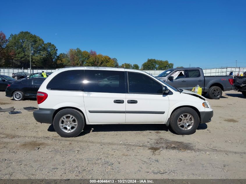 2005 Dodge Caravan Se VIN: 1D4GP25R45B326850 Lot: 40646413