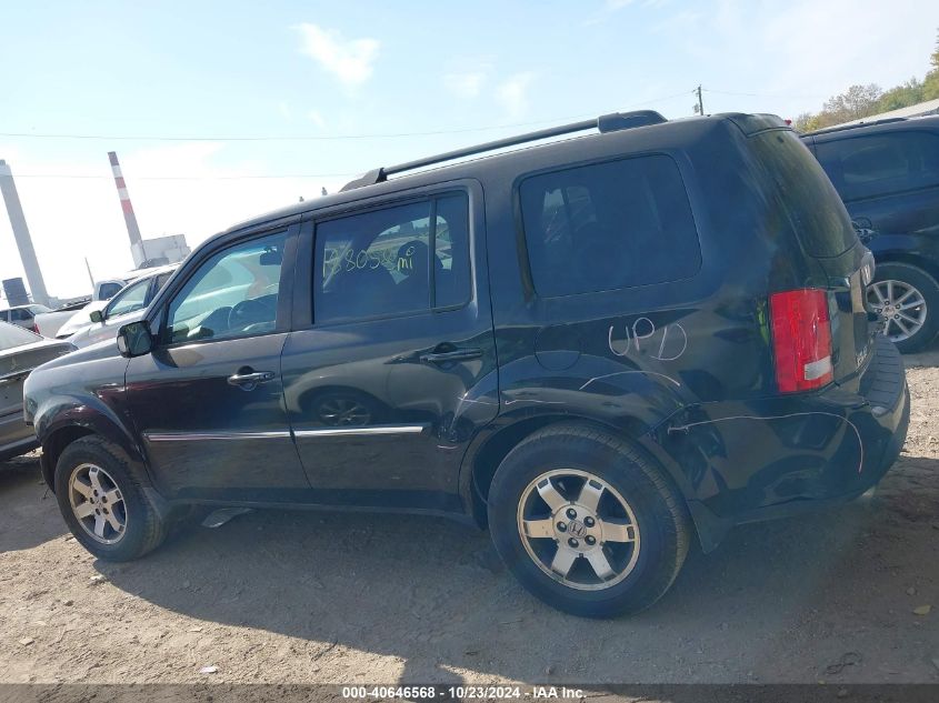 2010 Honda Pilot Touring VIN: 5FNYF4H98AB010094 Lot: 40646568