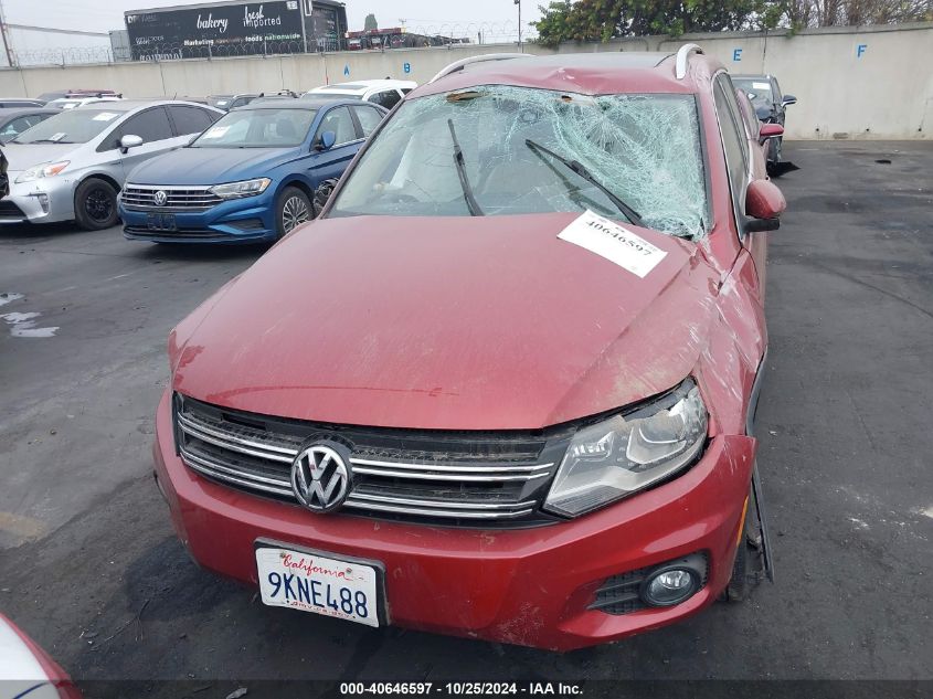 2016 Volkswagen Tiguan Se VIN: WVGAV7AX2GW021431 Lot: 40646597