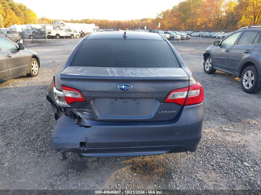 2016 Subaru Legacy 2.5I Limited VIN: 4S3BNAN67G3031106 Lot: 40646607