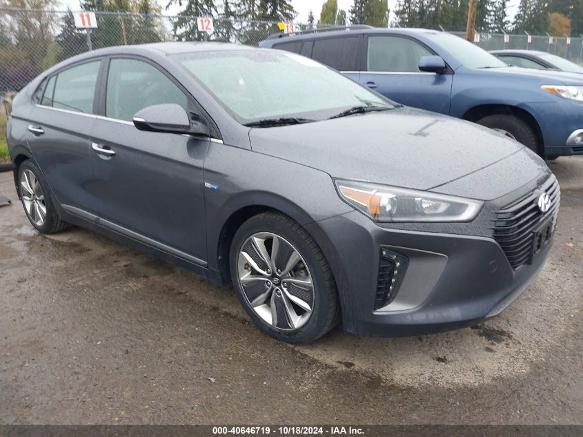 2017 Hyundai Ioniq Hybrid Limited VIN: KMHC85LC9HU023401 Lot: 40646719