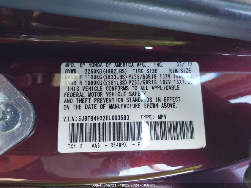 2014 ACURA RDX - 5J8TB4H32EL003583