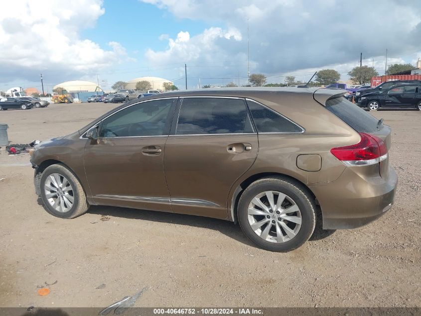 2014 Toyota Venza Le VIN: 4T3ZA3BB8EU085354 Lot: 40646752