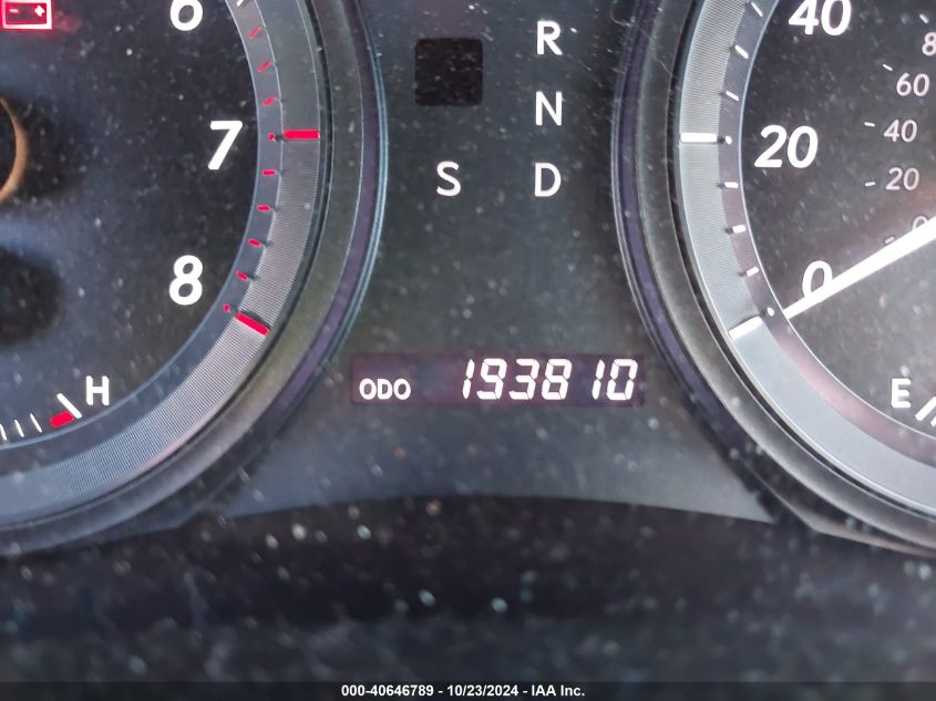 2009 Lexus Es 350 VIN: JTHBJ46GX92320203 Lot: 40646789