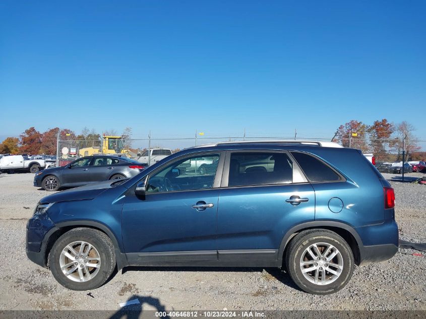 2014 Kia Sorento Lx VIN: 5XYKT3A63EG478192 Lot: 40646812