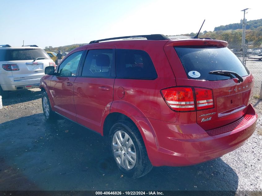 VIN 3C4PDCAB1HT627115 2017 Dodge Journey, SE no.3