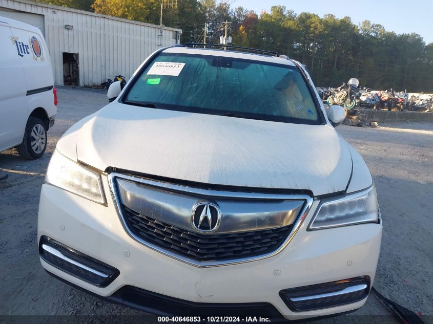 2014 Acura Mdx Advance VIN: 5FRYD3H82EB012953 Lot: 40646853