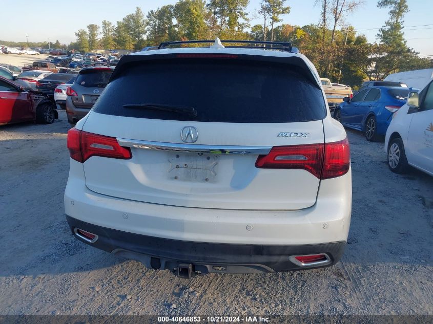 2014 Acura Mdx Advance VIN: 5FRYD3H82EB012953 Lot: 40646853