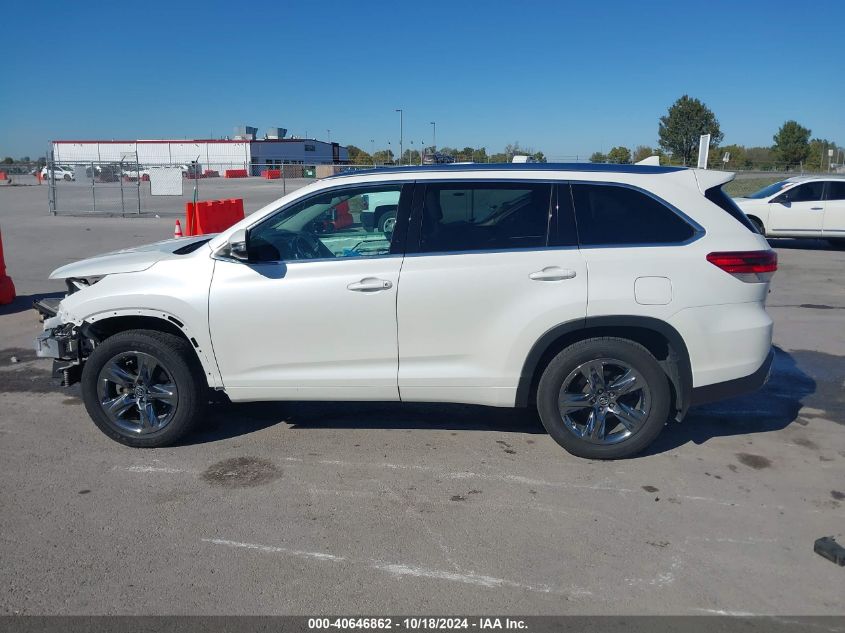 2019 Toyota Highlander Limited Platinum VIN: 5TDDZRFH1KS706838 Lot: 40646862