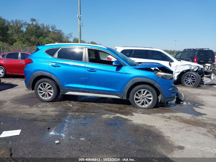 2017 Hyundai Tucson Se Plus VIN: KM8J33A43HU430510 Lot: 40646913