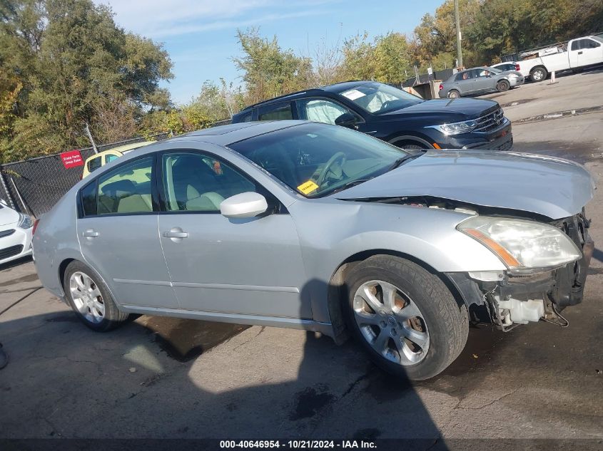 2007 Nissan Maxima 3.5 Sl VIN: 1N4BA41EX7C802772 Lot: 40646954