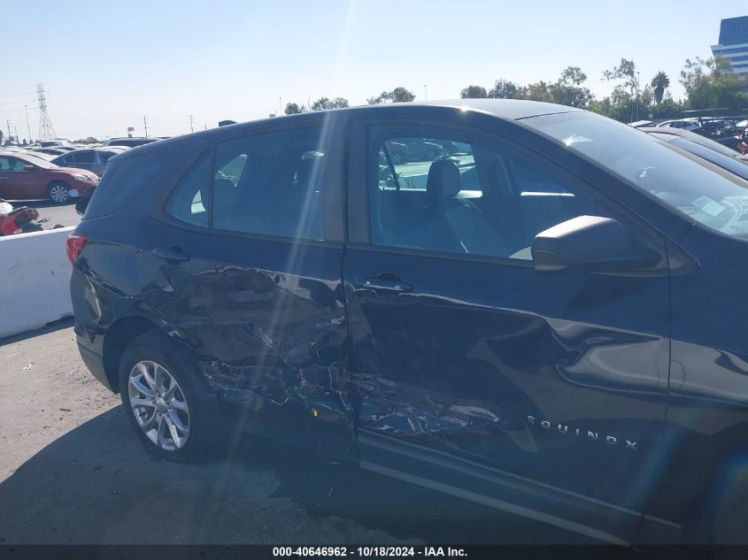 2020 Chevrolet Equinox Fwd Ls VIN: 2GNAXHEV0L6221619 Lot: 40646962