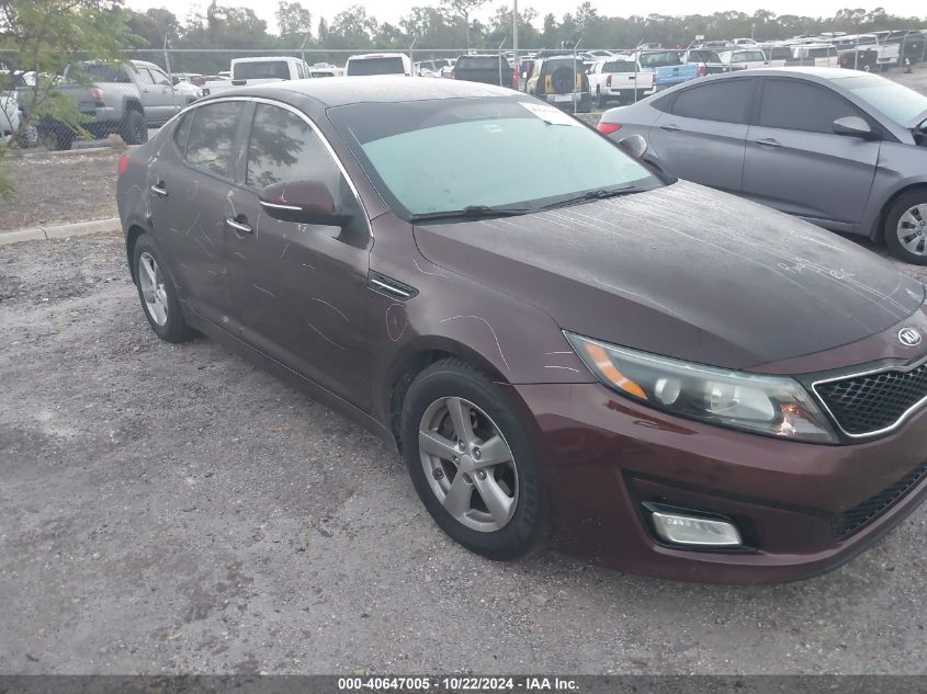 2014 Kia Optima Lx VIN: 5XXGM4A71EG318821 Lot: 40647005