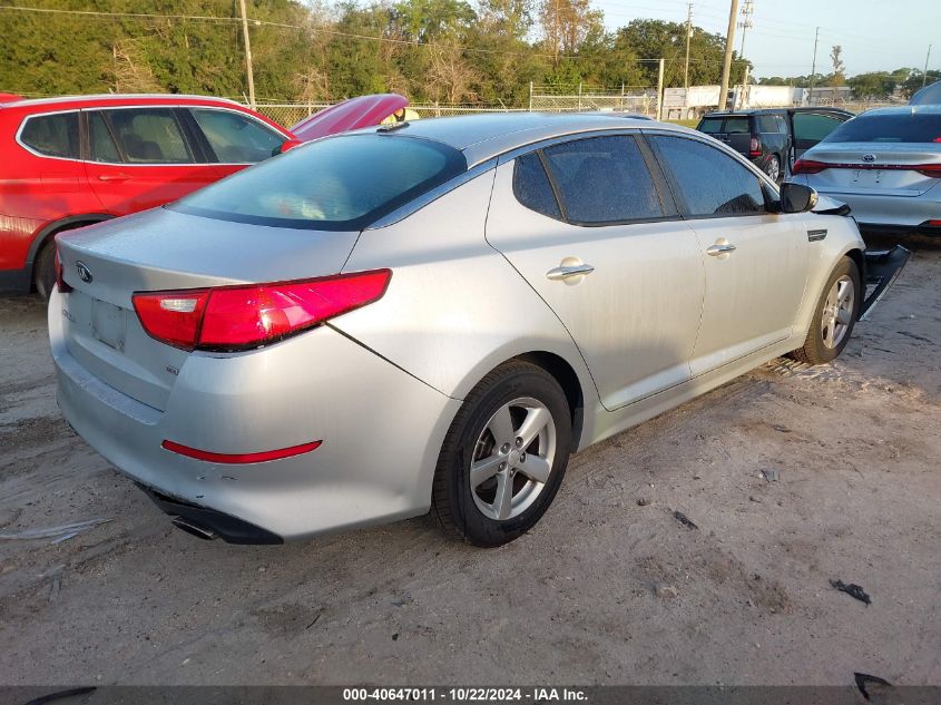 VIN 5XXGM4A77EG329936 2014 KIA Optima, LX no.4