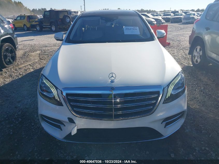 2019 Mercedes-Benz S 560 4Matic VIN: WDDUG8GB0KA478103 Lot: 40647036