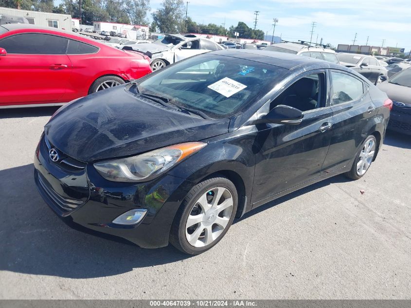 VIN KMHDH4AE0DU698857 2013 Hyundai Elantra, Limited no.2