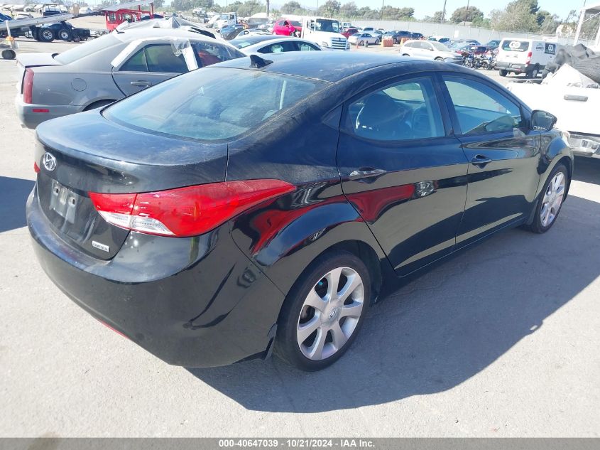 VIN KMHDH4AE0DU698857 2013 Hyundai Elantra, Limited no.4