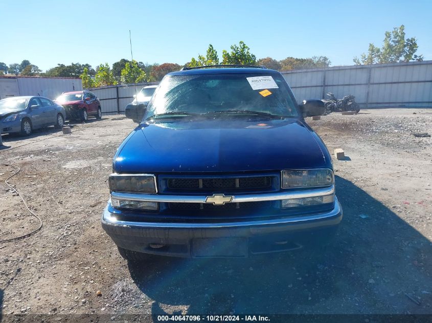 2001 Chevrolet Blazer Lt VIN: 1GNDT13W312174351 Lot: 40647096