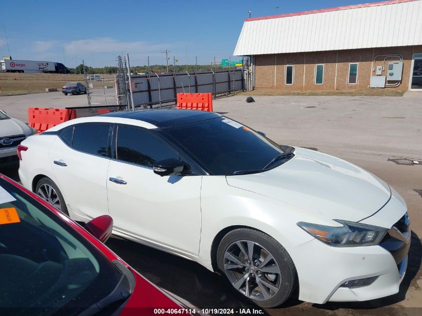 2017 Nissan Maxima 3.5 Platinum VIN: 1N4AA6AP5HC406825 Lot: 40647114