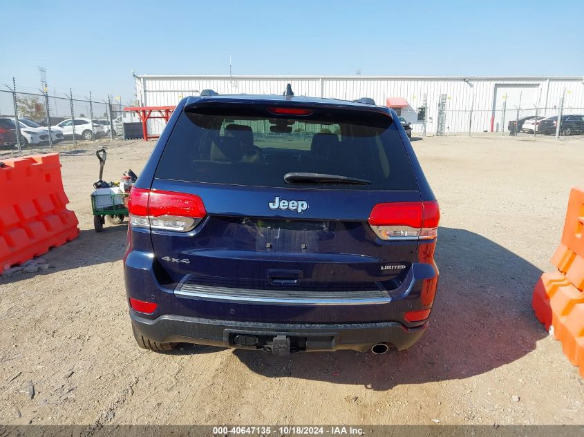 2017 Jeep Grand Cherokee Limited 4X4 VIN: 1C4RJFBGXHC686625 Lot: 40647135