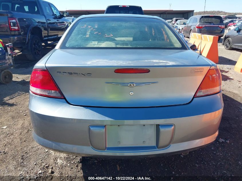 2006 Chrysler Sebring VIN: 1C3EL46X36N142996 Lot: 40647142