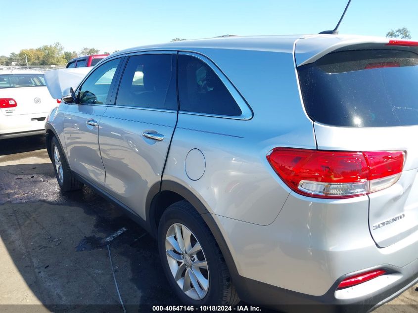 2017 Kia Sorento 2.4L L VIN: 5XYPG4A31HG188611 Lot: 40647146