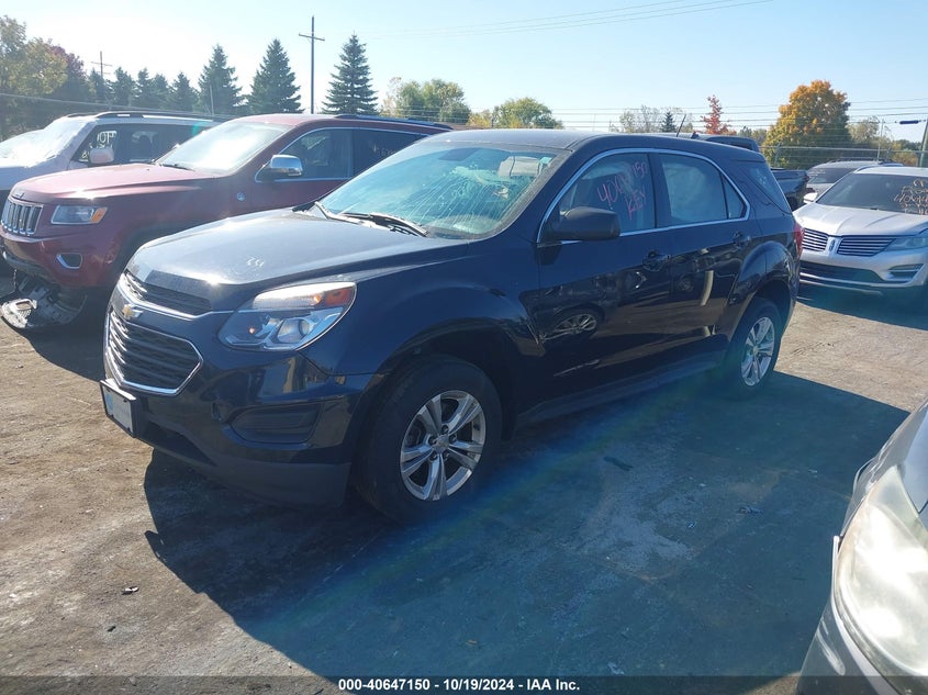 VIN 2GNALBEK4H1602909 2017 CHEVROLET EQUINOX LS