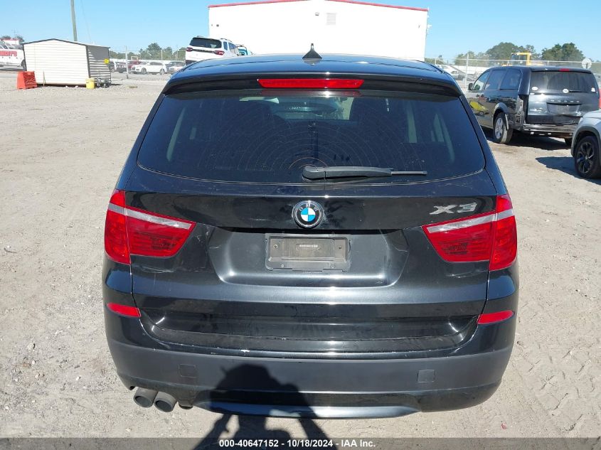 2014 BMW X3 xDrive28I VIN: 5UXWX9C54E0D37619 Lot: 40647152